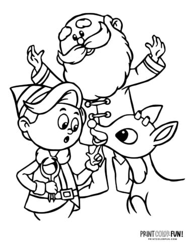 Adorable rudolph coloring pages other reindeer clipart to light up learning at