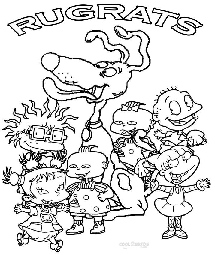 Printable rugrats coloring pages for kids coolbkids cartoon coloring pages coloring pages for kids free coloring pages