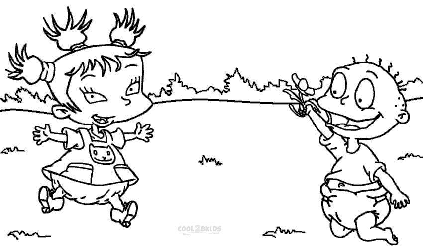 Printable rugrats coloring pages for kids