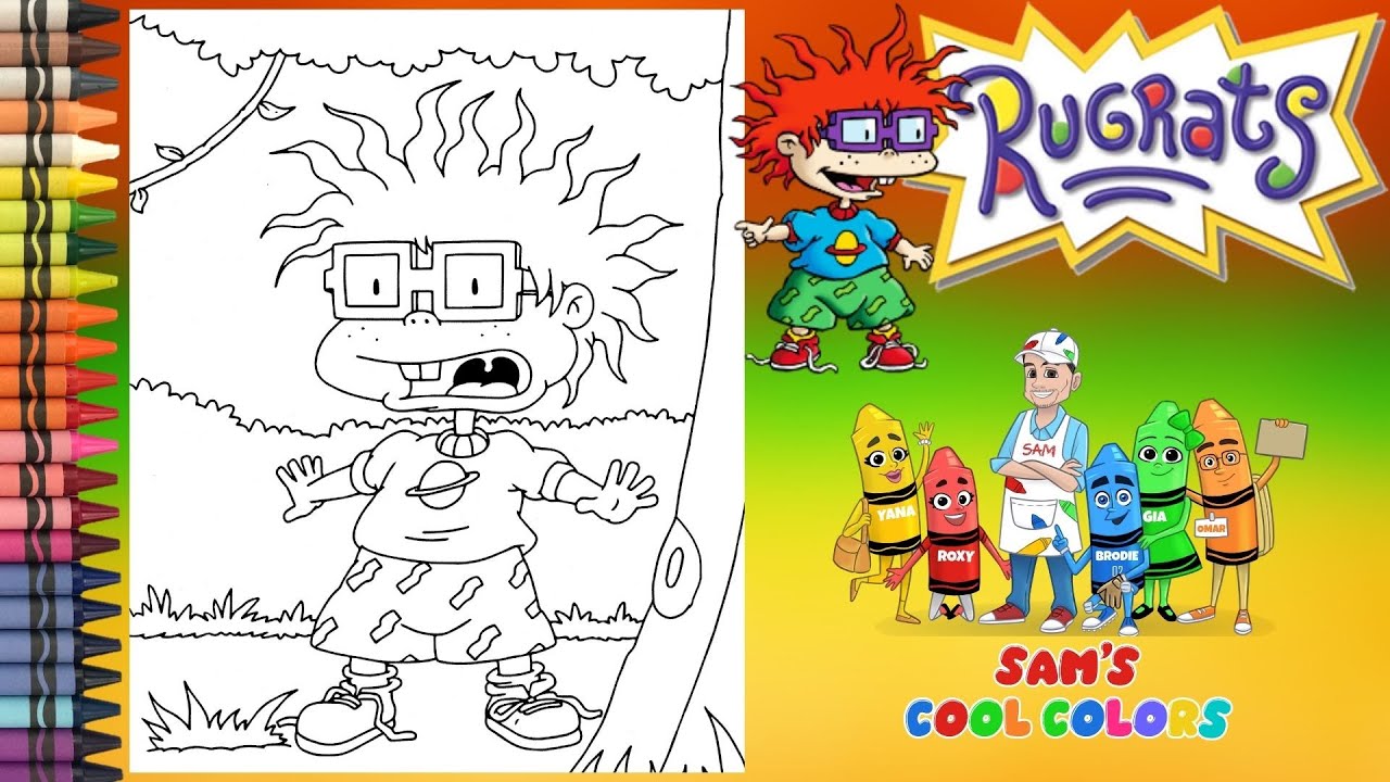 Coloring chuckie rugrats rugrats coloring pages crayons