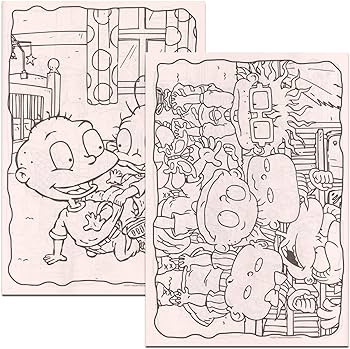 Rugrats coloring book set for kids