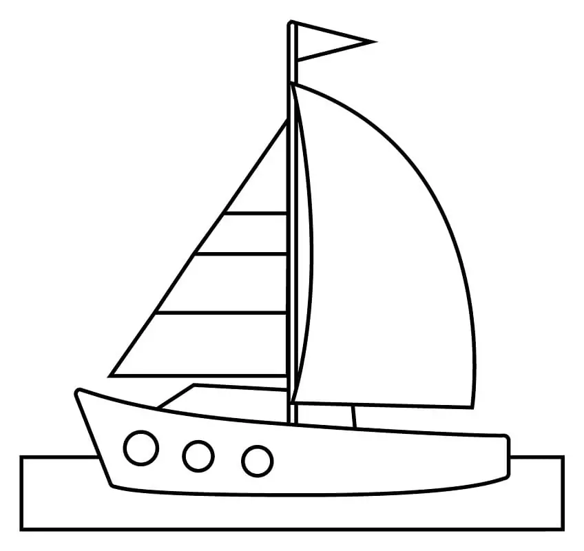 Sailboat malvorlagen