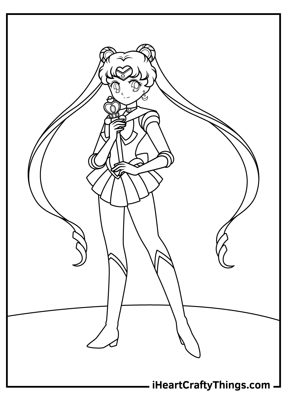 Sailor moon coloring pages free printables