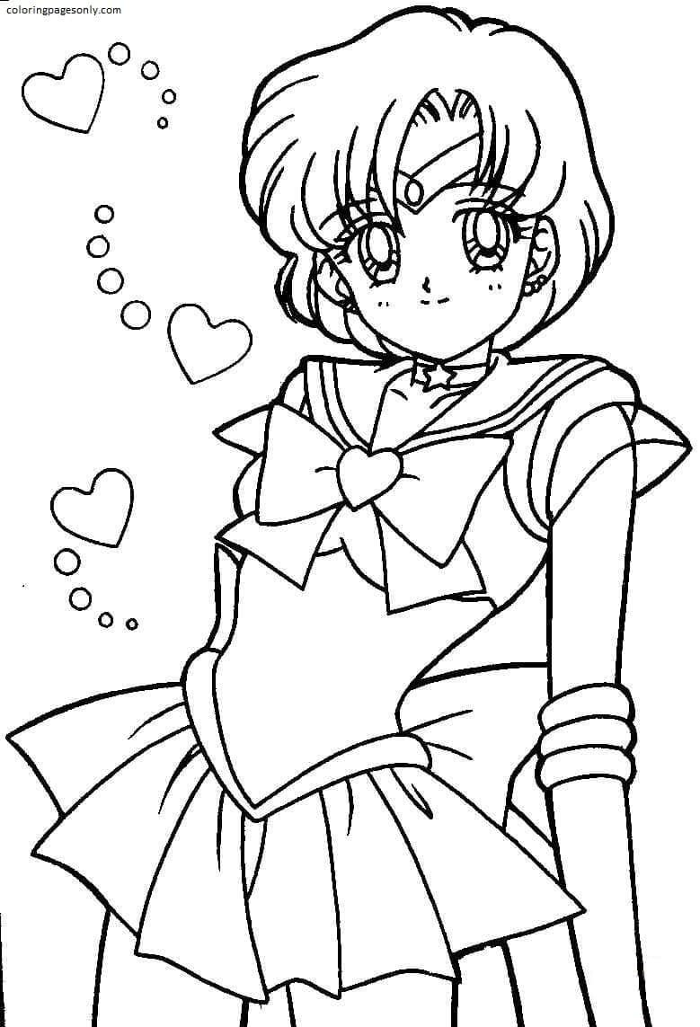 Sailor moon coloring pages printable for free download