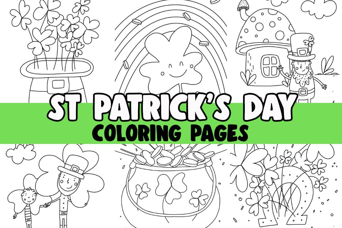 St patricks day coloring pages free printables