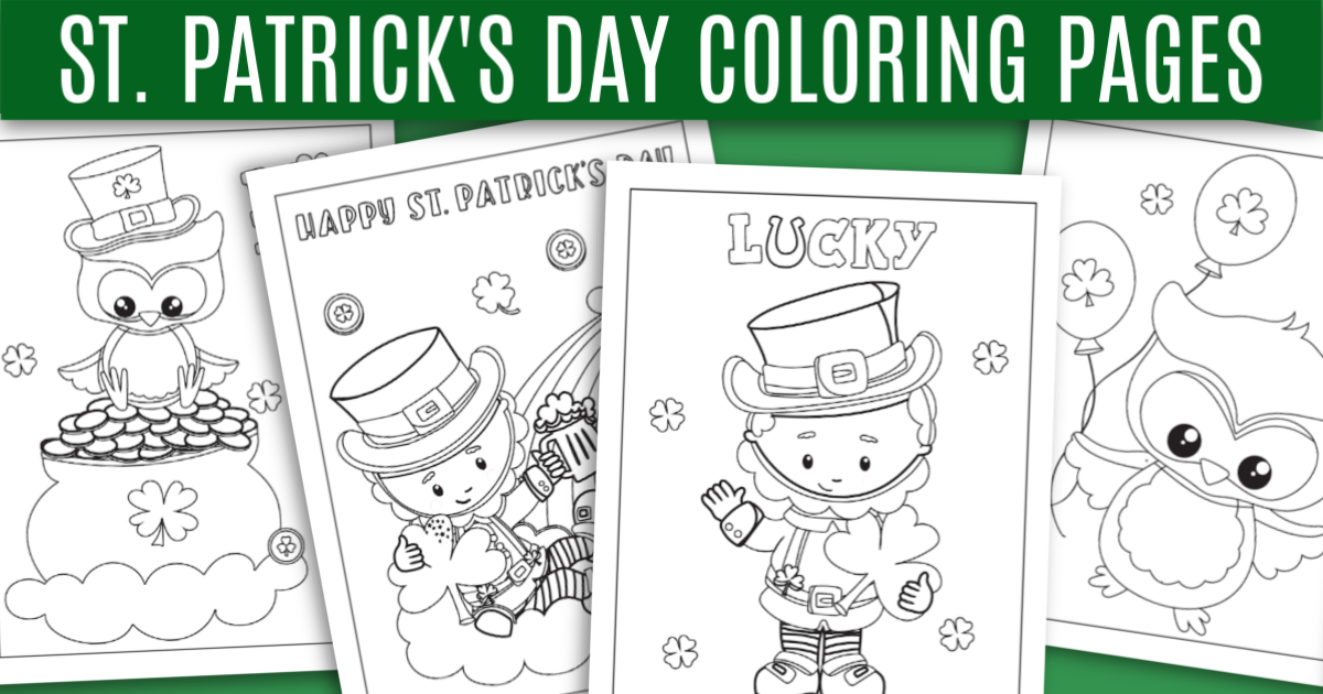 Free printable st patricks day coloring pages