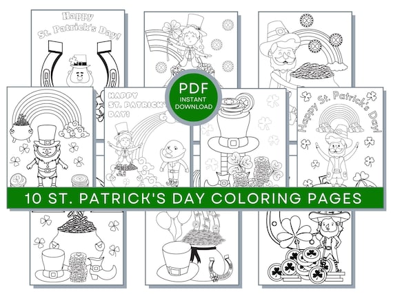 St patricks day coloring pages st patricks printables st patricks day sheets st patricks day coloring book st patrick coloring