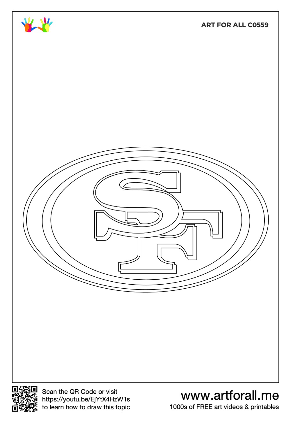 How to draw the san francisco ers logo nfl team