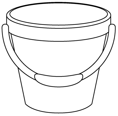 Bucket emoji coloring page free printable coloring pages