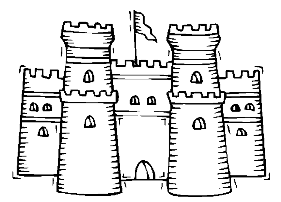 Free printable castle coloring pages for kids