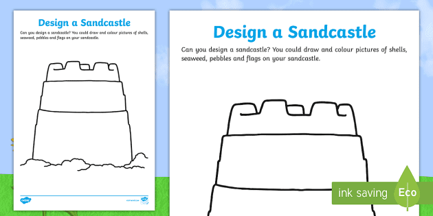 Design a sandcastle worksheet teacher made