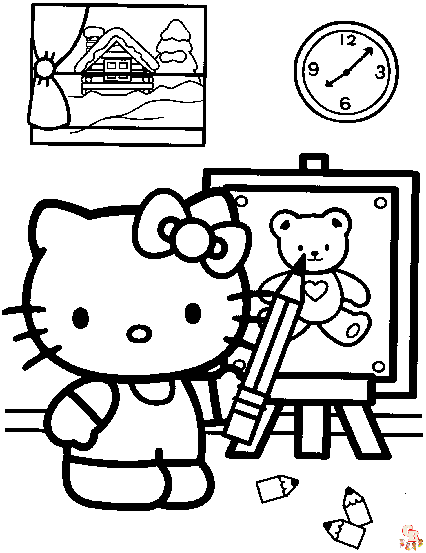 Enjoy colorful fun with sanrio coloring pages