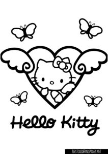 Hello kitty coloring pages