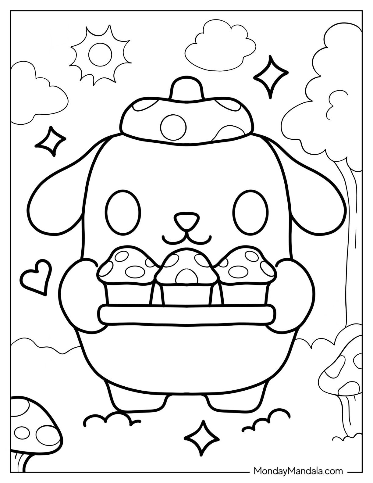 Sanrio coloring pages free pdf printables hello kitty colouring pages coloring pages hello kitty coloring