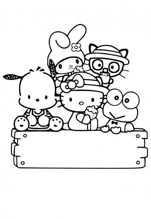 Free printable sanrio coloring pages for adults and kids