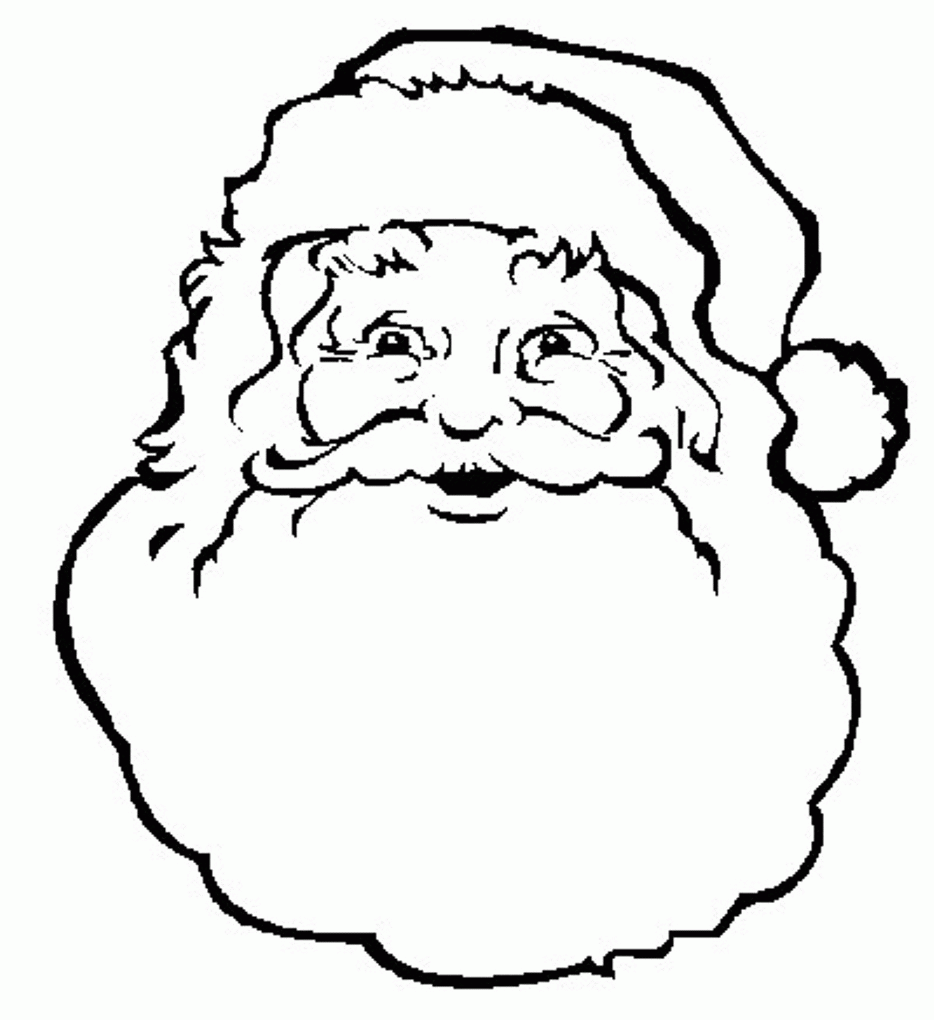 Santa coloring pages printable for free download