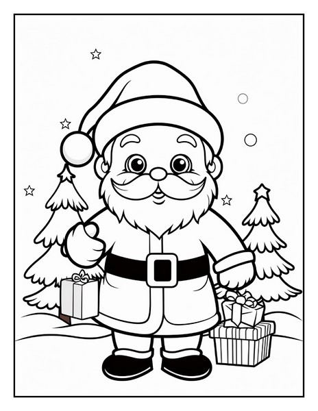 Santa claus coloring pages