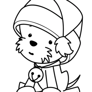 Santa hat coloring pages printable for free download