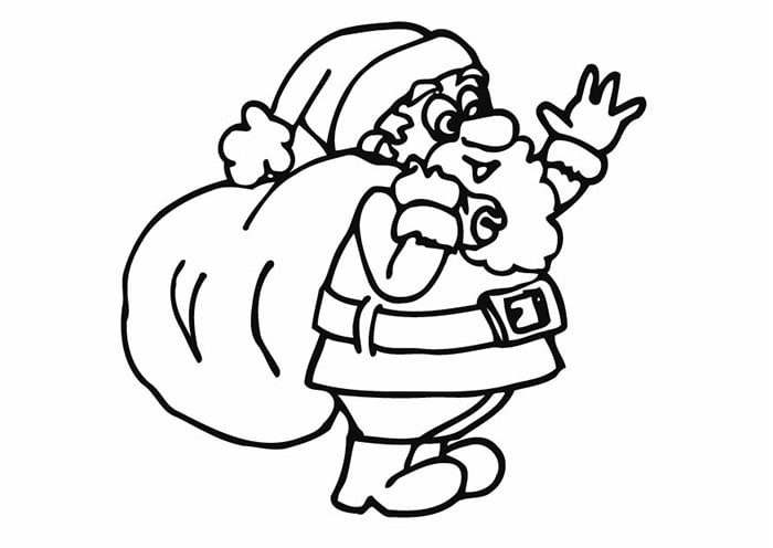 Best santa s shapes crafts colouring pages