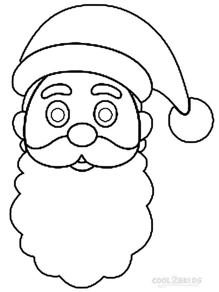 Printable santa hat coloring pages for kids coolbkids santa coloring pages free christmas coloring pages coloring pages inspirational