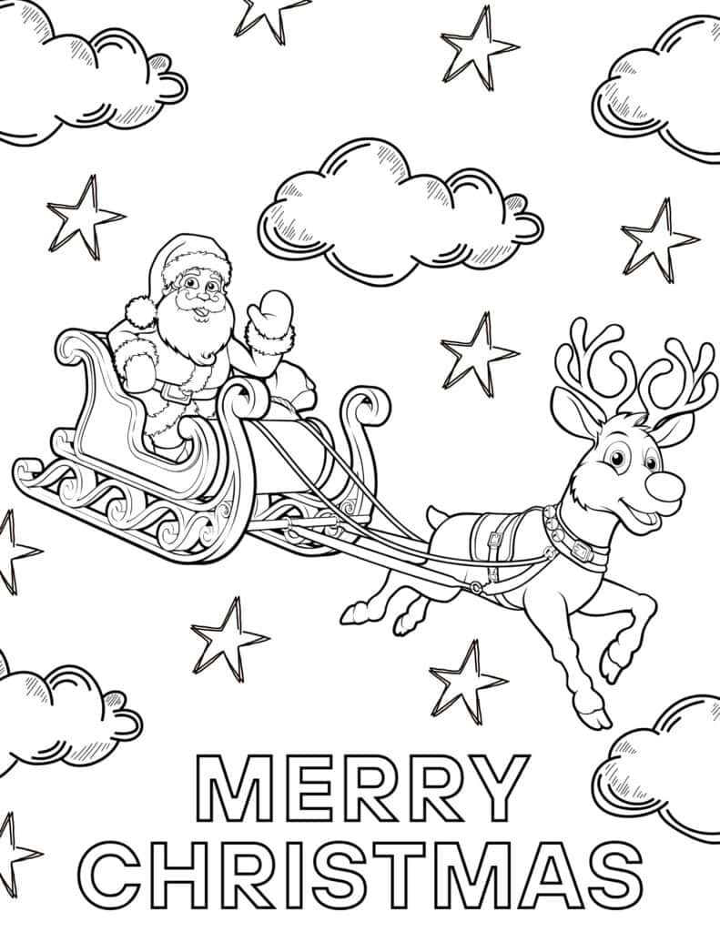 Free christmas coloring pages for kids