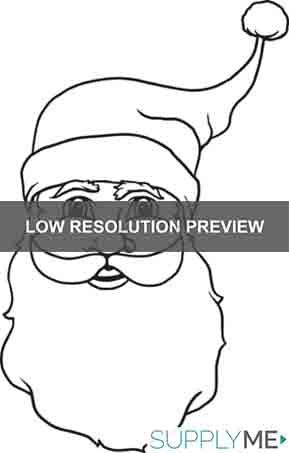 Printable santa claus coloring page for kids â