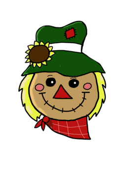 Scarecrow face coloring page hand puppet by ladybug learning store