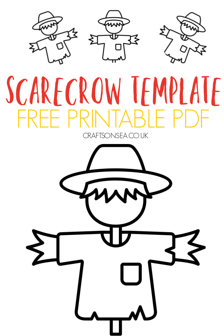 Free scarecrow template printable pdf