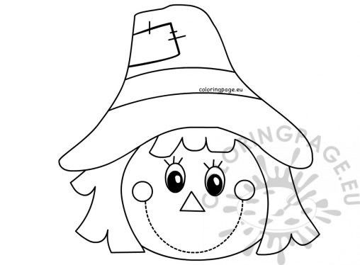 Scarecrow face coloring pages scarecrow face scarecrow crafts scarecrow