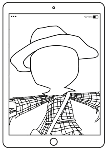 Draw a face of scarecrow coloring page free printable coloring pages