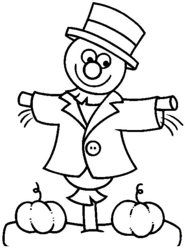 Scarecrow coloring pages