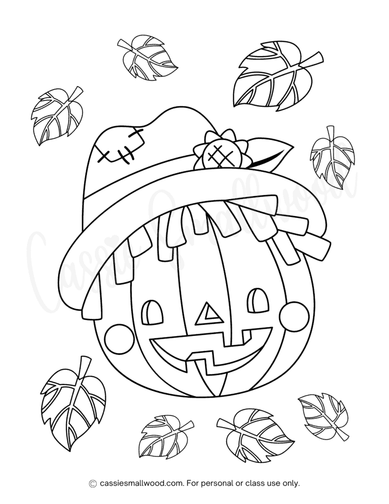 The best scarecrow coloring pages