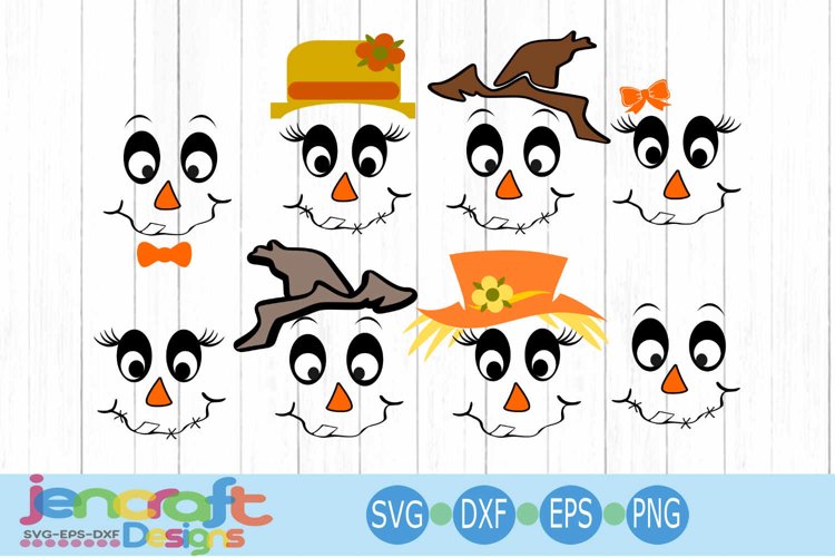 Scarecrow face svg fall svg halloween svg