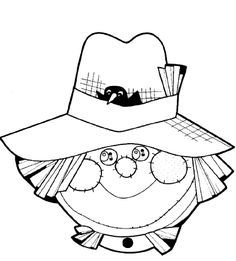 Scarecrow head coloring page fall coloring pages scarecrow wedding coloring pages