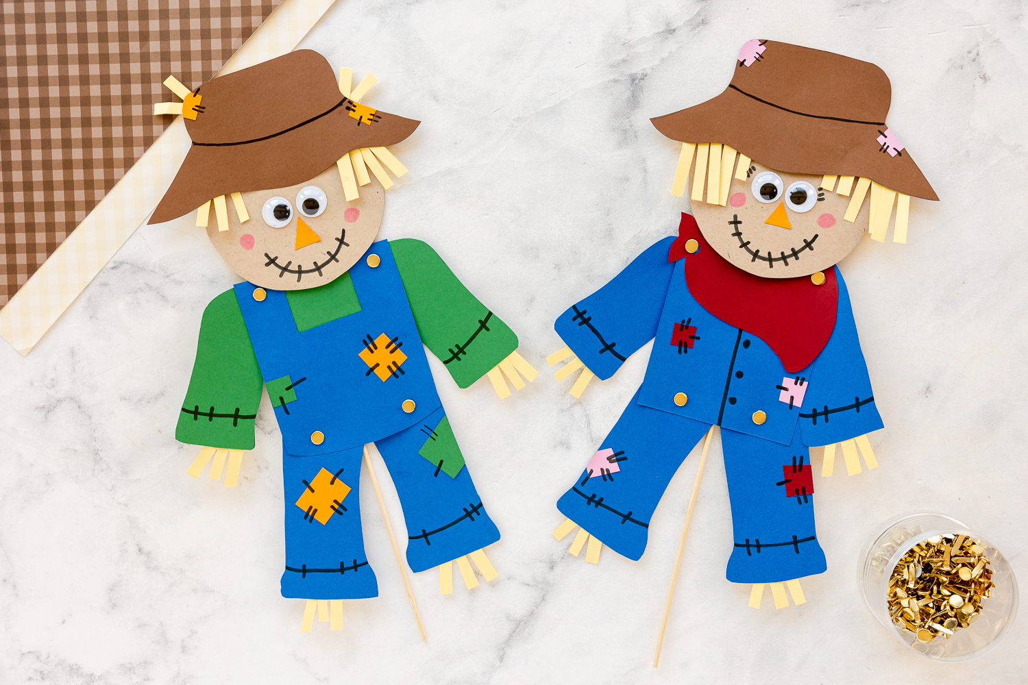 Scarecrow paper craft