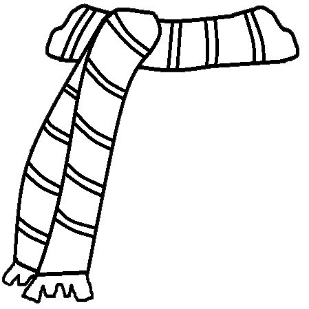 Snowman scarf clipart