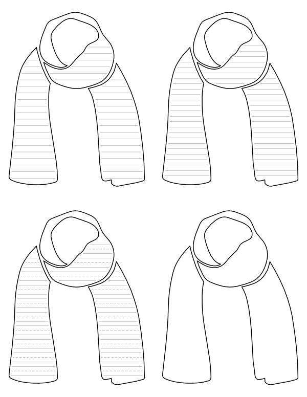 Free printable detailed scarf