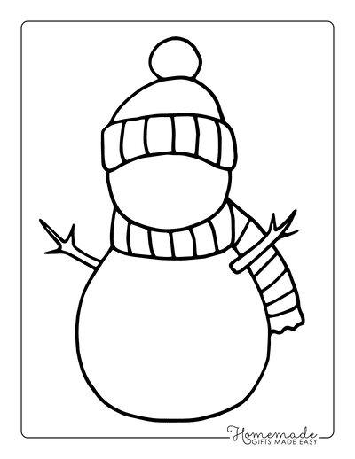 Best snowman coloring pages for kids adults