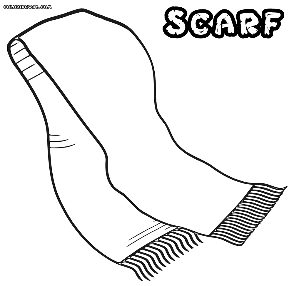 Scarf coloring pages coloring pages to download and print