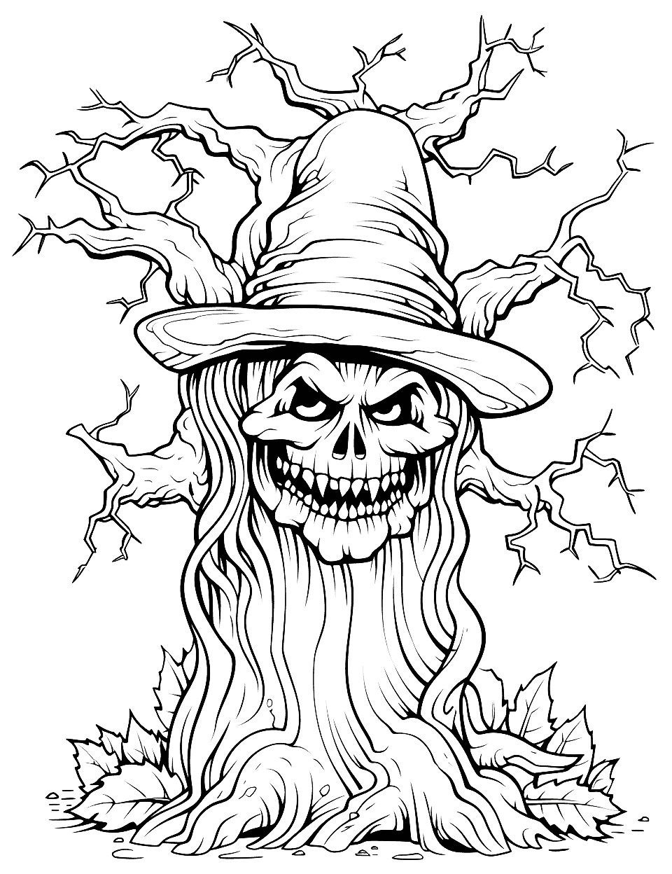 Halloween coloring pages free printable sheets