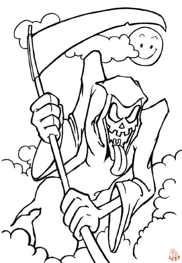 Creepy coloring pages