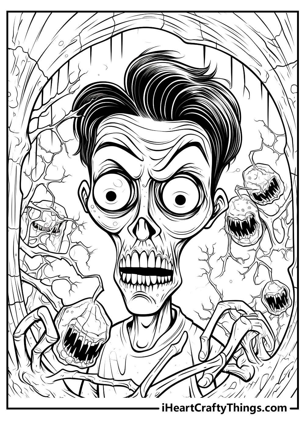 Creepy coloring pages free printables