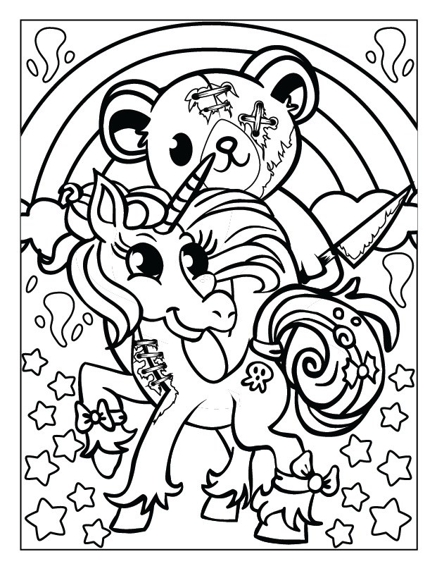 Creepy cute kawaii coloring pages a spooky twist on adorable made by teachers