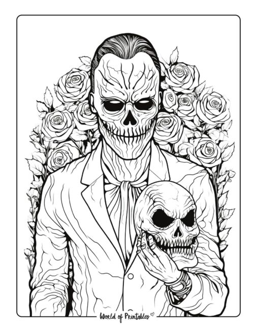 Horror coloring pages