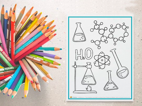 Science coloring page