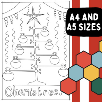 Christmas science coloring pages activity chemistry biology and physics