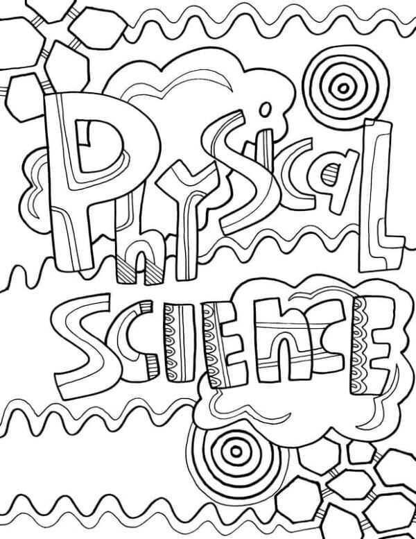 The science of the general laws of nature coloring page