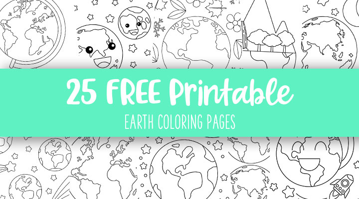 Earth coloring pages