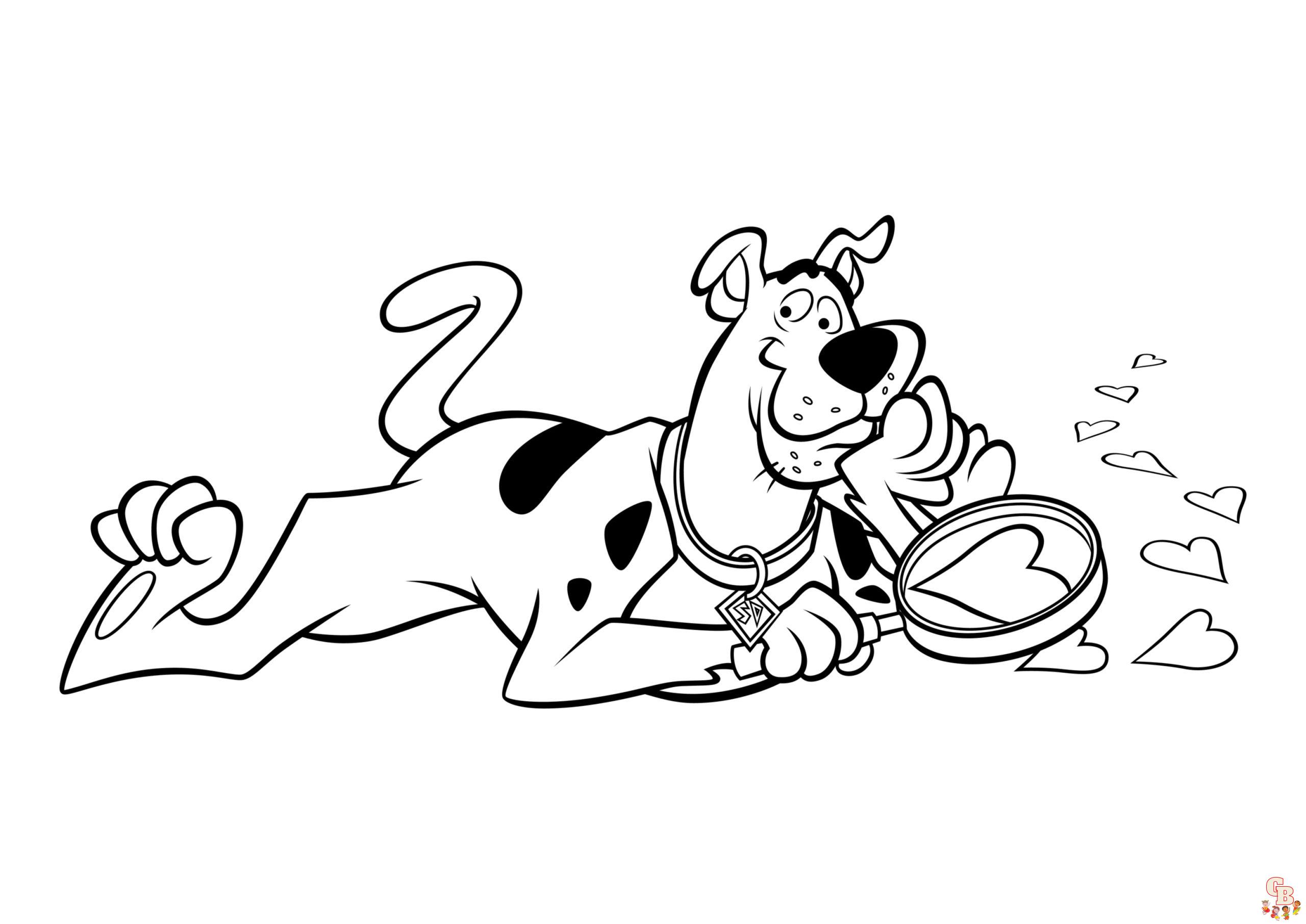 Free scooby doo coloring pages