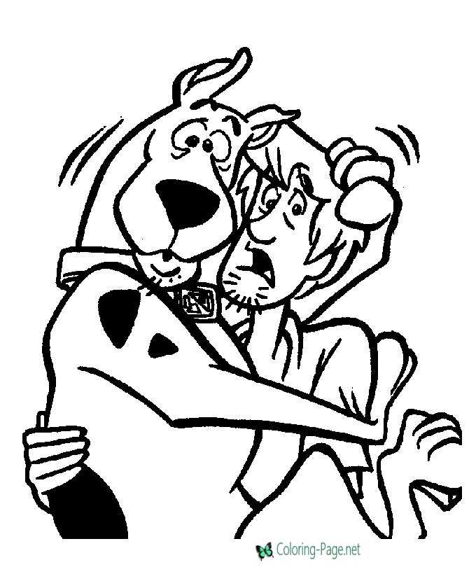 Scooby doo coloring pages